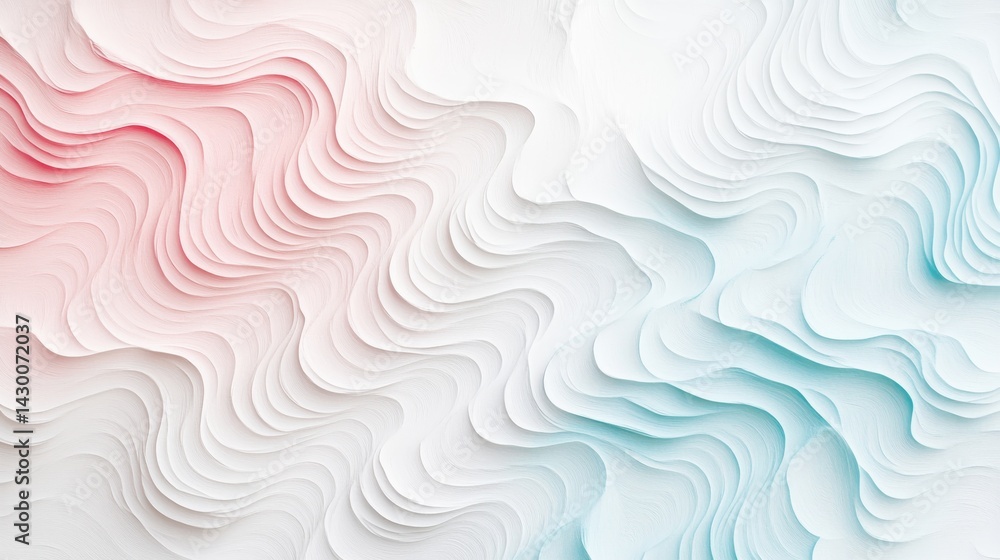 Poster elegant white background featuring subtle pencil strokes and delicate pastel hues creating a calming
