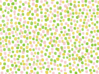 手描き背景　水彩　ドット　ナチュラル