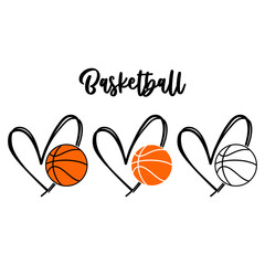 Basketball Hearts