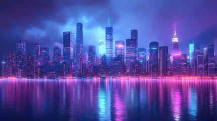 Fototapeta premium night city night