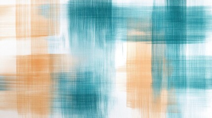 Soft pencil strokes grid lines in muted amber and turquoise hues creating a calm yet stimulating abstract background
