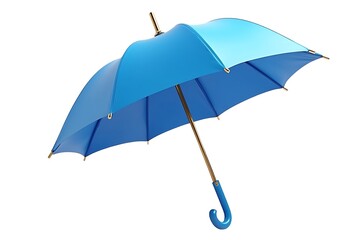 Elegant Blue Umbrella Stylish Accessory Rain Protection