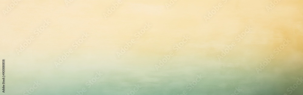 Poster Soft gradient background transitioning from mute yellow to teal green creating a muted and peaceful backdrop