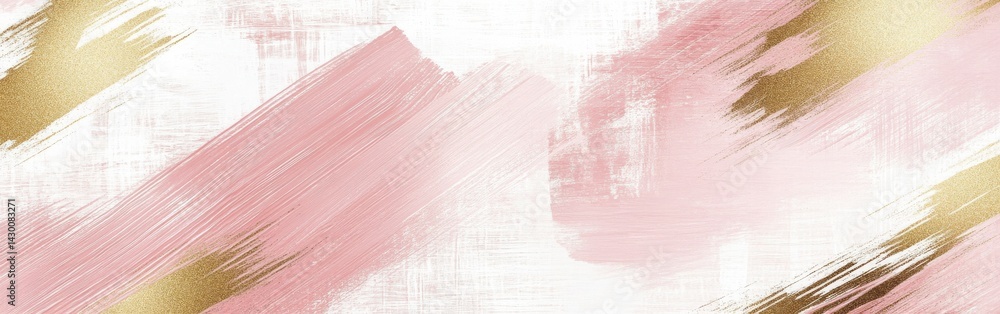 Poster elegant muted pink and gold pencil strokes backdrop creates a modern abstract design for invitations