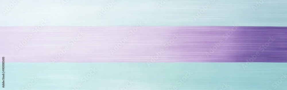 Poster Elegant lavender and mint horizontal stripes layout - soft color gradient background texture for subtle modern design