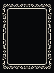 Luxury Scrollwork Frame Vector with Classic Touch