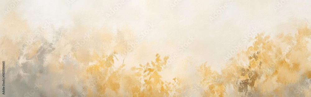 Poster Abstract pencil strokes and wash with pale amber tones creating a textured and dreamy background with soft edges, ideal for design projects.