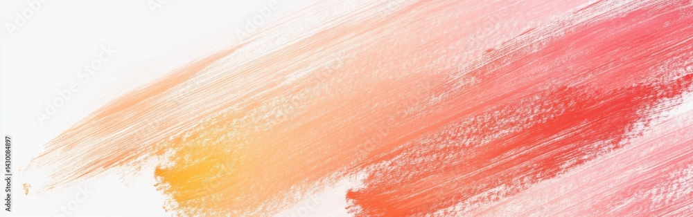 Fototapete abstract pencil strokes gradient transitioning from yellow to red on white background in angled comp