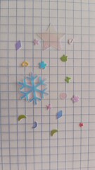 Scattered multi-colored seqines isolated on white background