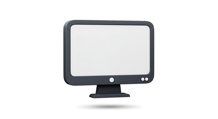 Computer Monitor Display with Blank Screen