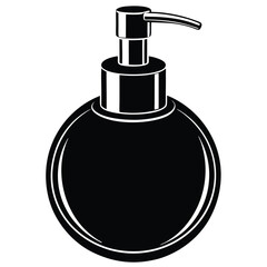 Obraz premium Soap Dispenser Vector – Clean Bathroom Accessory Illustration for Hygiene, UI & Design Projects