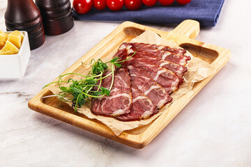 Italian pork sausage - prosciutto crudo