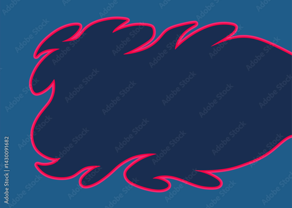 Poster framed background with flame pattern and with some copy space area