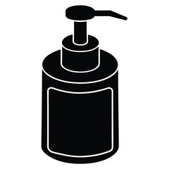 Obraz premium Soap Dispenser Vector – Clean Bathroom Accessory Illustration for Hygiene, UI & Design Projects