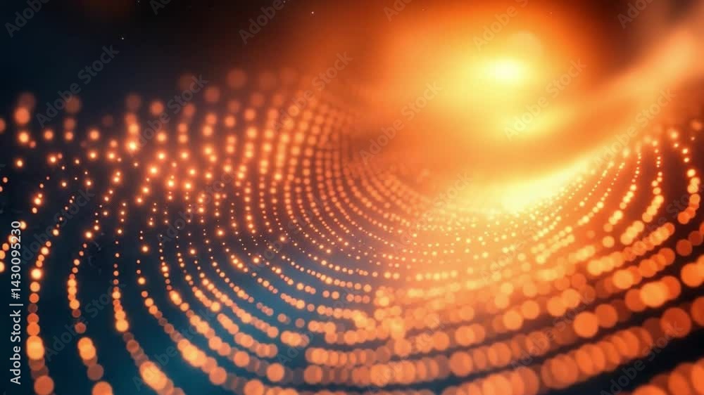 Poster abstract digital dot pattern: a captivating digital rendering, featuring a network of radiant, inter
