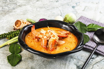 Tom Yum soup with prawn