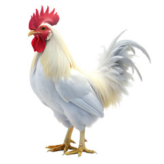 Fototapeta premium white chicken rooster