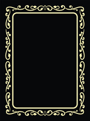 Wedding Luxury Frame with Ornamental Border