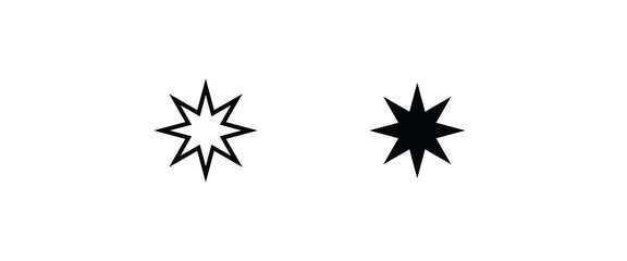 Star Icon vector. rating icon vector. favourite star Icons vector, sign, symbol, logo, illustration, editable stroke, flat design style isolated on white