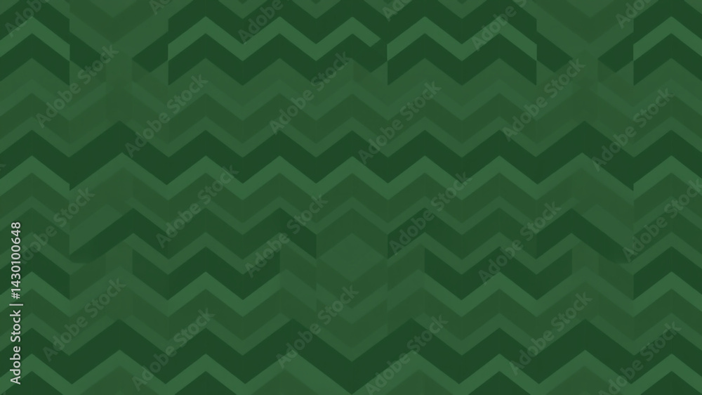 Poster deep forest green zigzag pattern background