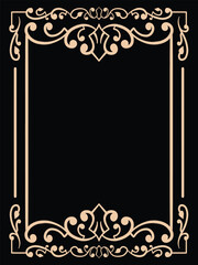 Classic Wedding Frame with Decorative Swirls