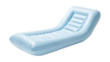 a blue inflatable lounger on transparent background PNG