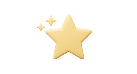 Obraz premium Gold Star Shape with Sparkles