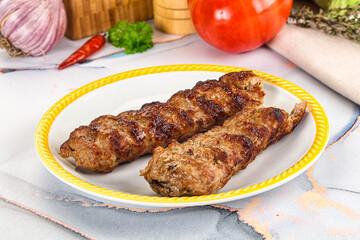 Beef kebab minced meat shashlik