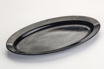 Empty clean color plate dishware