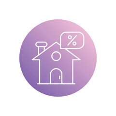 Discount icon vector stock illustration