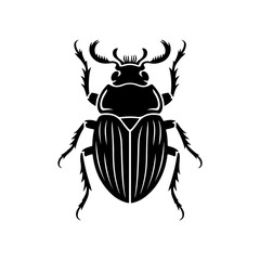 Beetle Silhouette Vector