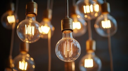 Electrician installing light fixtures in a ceiling. Featuring detail and focus