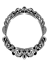 vector frame with floral ornament