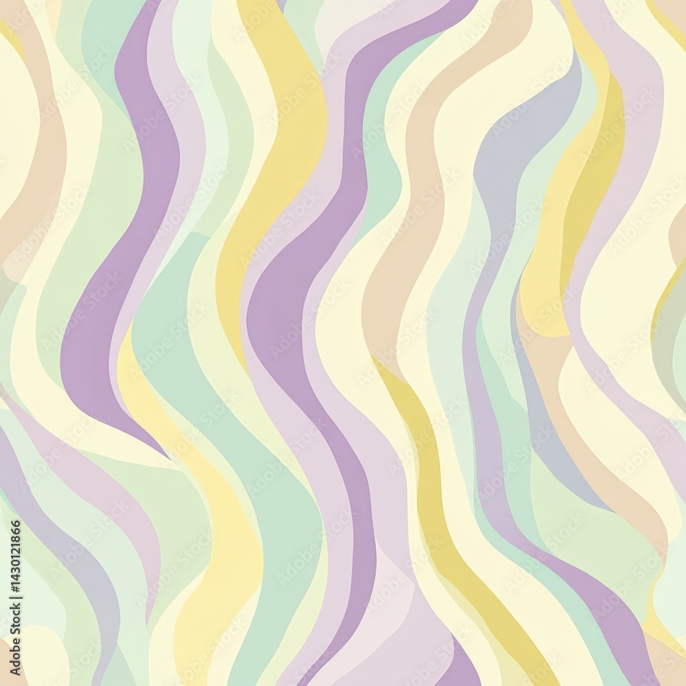 Poster abstract wavy lines pattern