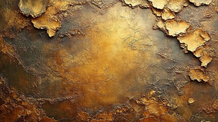 Textured golden brown surface with cracked effect