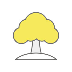 Tree icon vector stock illustration