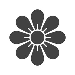 Flower icon vector image. Suitable for mobile apps, web apps and print media.