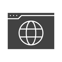 Website icon vector image. Suitable for mobile apps, web apps and print media.