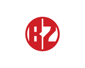 BZ logo design vector template. BZ