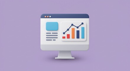 Computer Screen Showing Data Graph Information