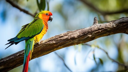 Obraz premium Parakeet on a Branch