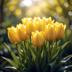 Obraz premium yellow tulip