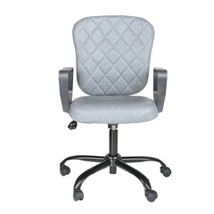 Leather office chair isolated image on white 