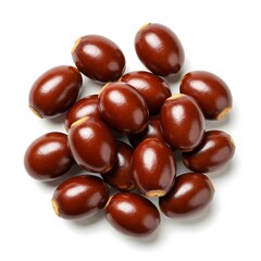 Obraz premium lychee seeds isolated on white background