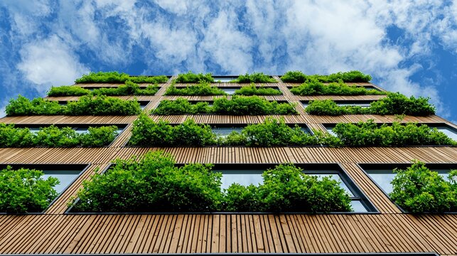 A green-certified building showcasing a successful implementation of ESG standards in architecture.