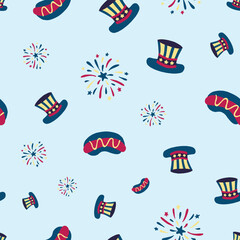 july 14th independence day pattern seamless repeat