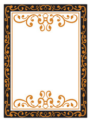 Detailed Wedding Border Frame Vector