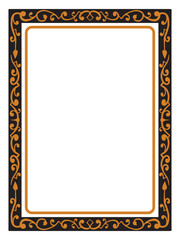 Ornamental Wedding Frame Illustration