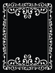 Soft Floral Frame Vector for Wedding