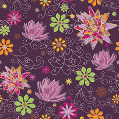 Bold floral  bring a fresh breeze to spring ,flowers spring up everywhere  lift your spirit to new levels., beauty from the Fathers hand.
